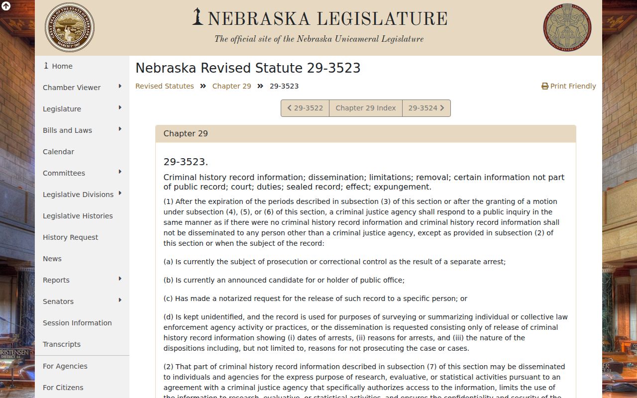 Boyd civil docket Nebraska statute reference