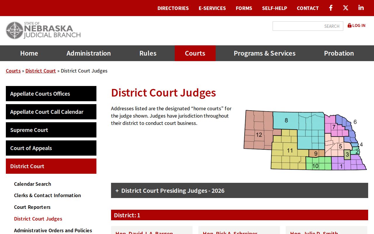 Boyd criminal docket District 8 judge directory